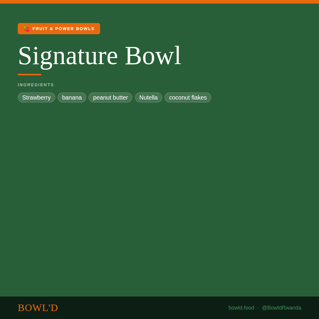 Signature Bowl